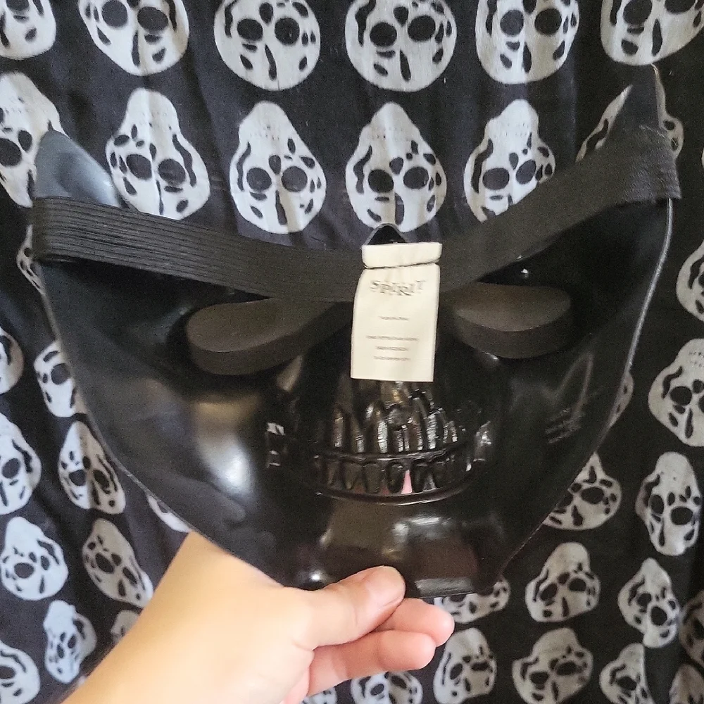 Spirit Black Skull Mask with Top Hat